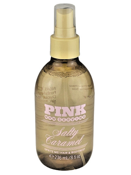 Victoria's Secret Pink Salty Caramel Body & Hair Mist Spray - 8 oz