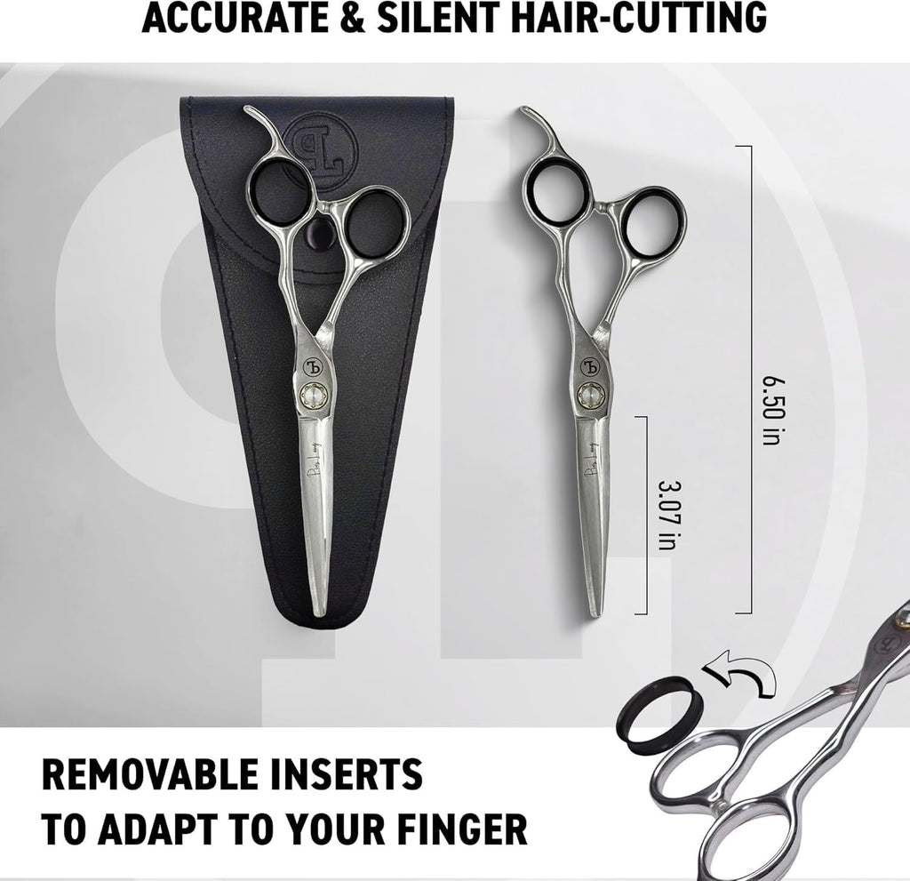 Pius Lang 6.5” Hair Cutting Scissors - Professional Shears for Beginners