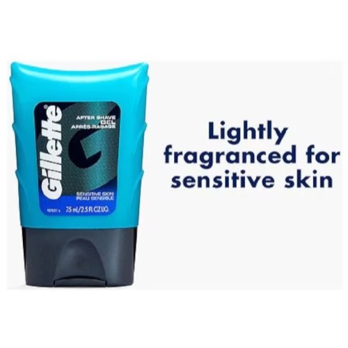 Sensitive Skin After Shave Gel - Cooling, Non-Greasy 2.5 oz (6 Pack)