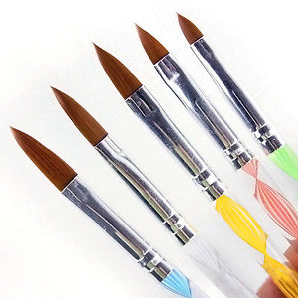 5-Piece Acrylic Nail Art Pen Set for DIY Painting and Design