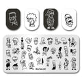 Nail Stamping Plate - MT241 Simpsons Design for Nail Art