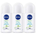 Nivea Fresh Pure Aluminum-Free Roll-On Deodorant Pack of 3 - 50ml for Women