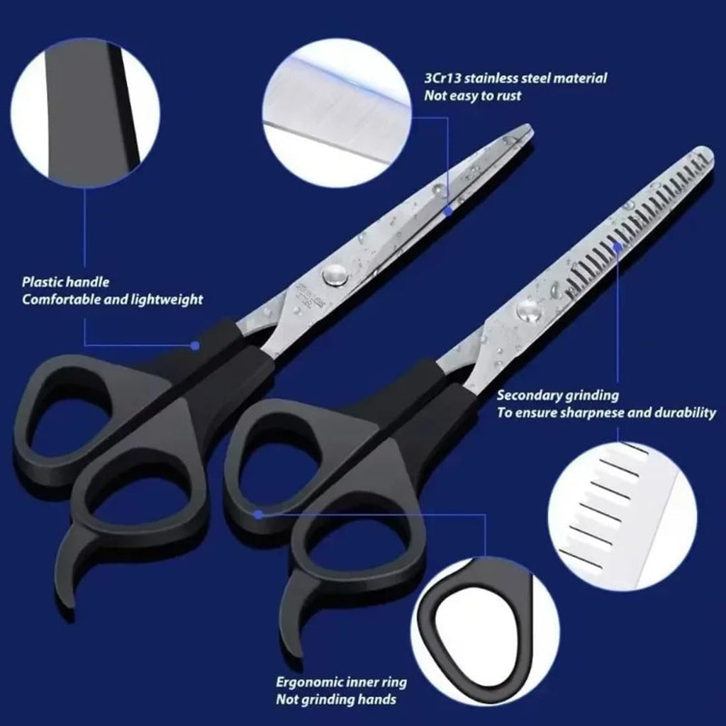 Hair Cutting Scissors Thinning Shears Kit for Salon & Barber Grooming