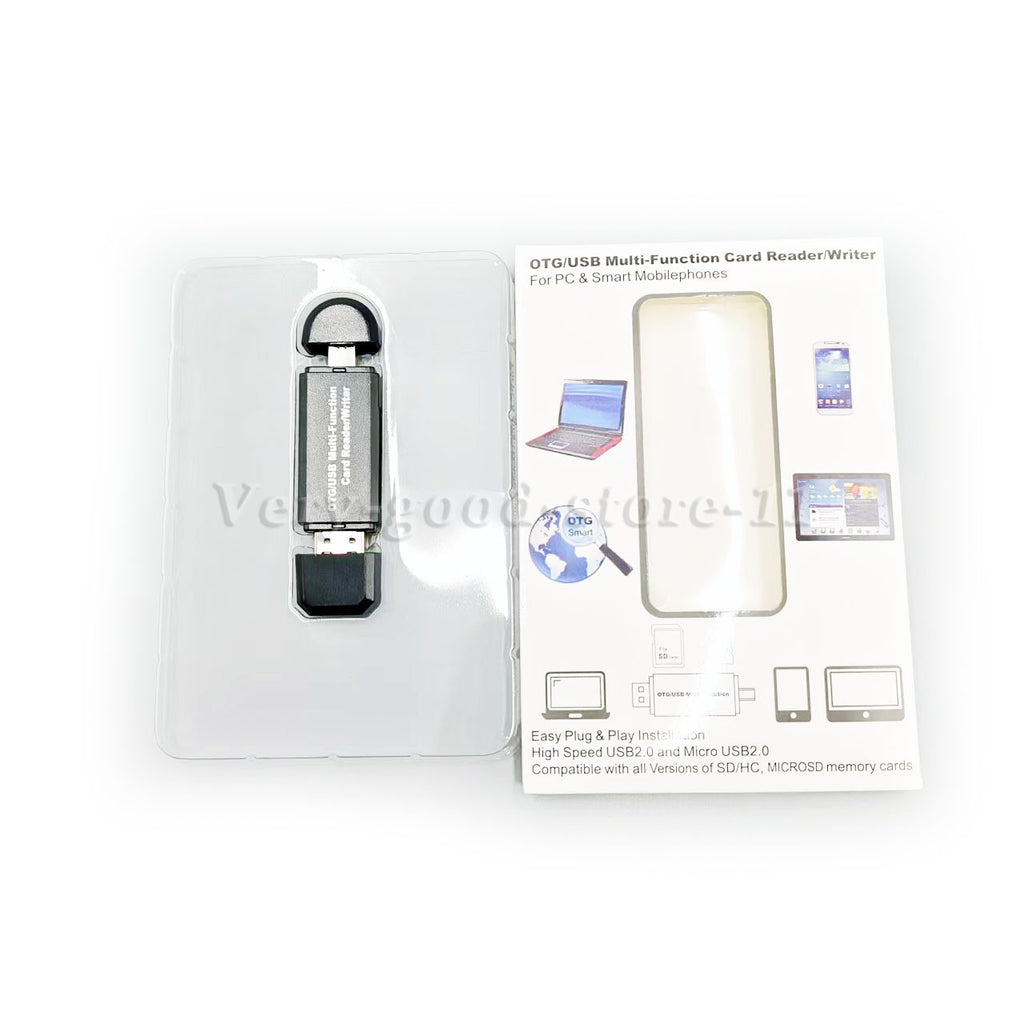 Micro USB OTG to USB 2.0 Card Reader Adapter for SD & Micro SD