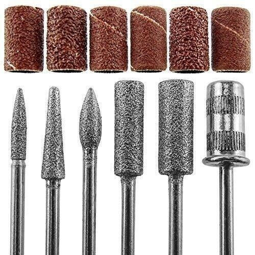 Electric Nail Drill Kit for Manicure & Pedicure with 6 Bits - Portable & Variable Speed