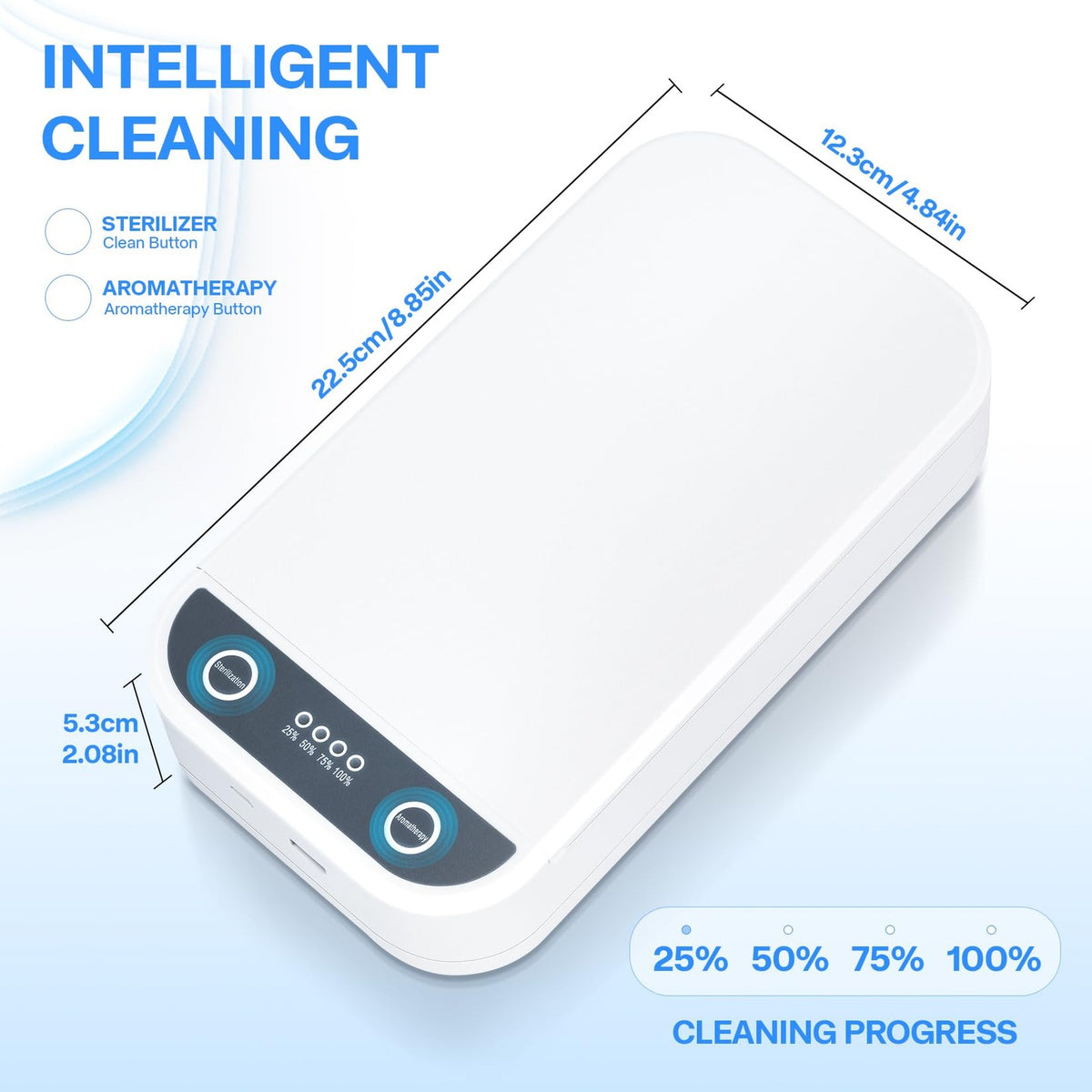 Portable Blue Light Nail Tool Sterilizer USB UV Sanitizer for Manicure Tools