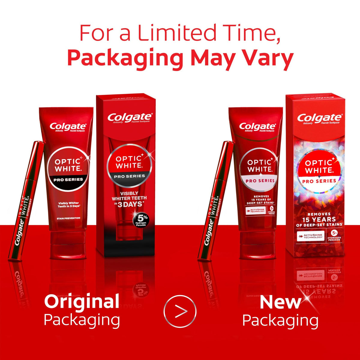 Colgate Optic White Kit with Toothpaste & Pen - Brighten Smile