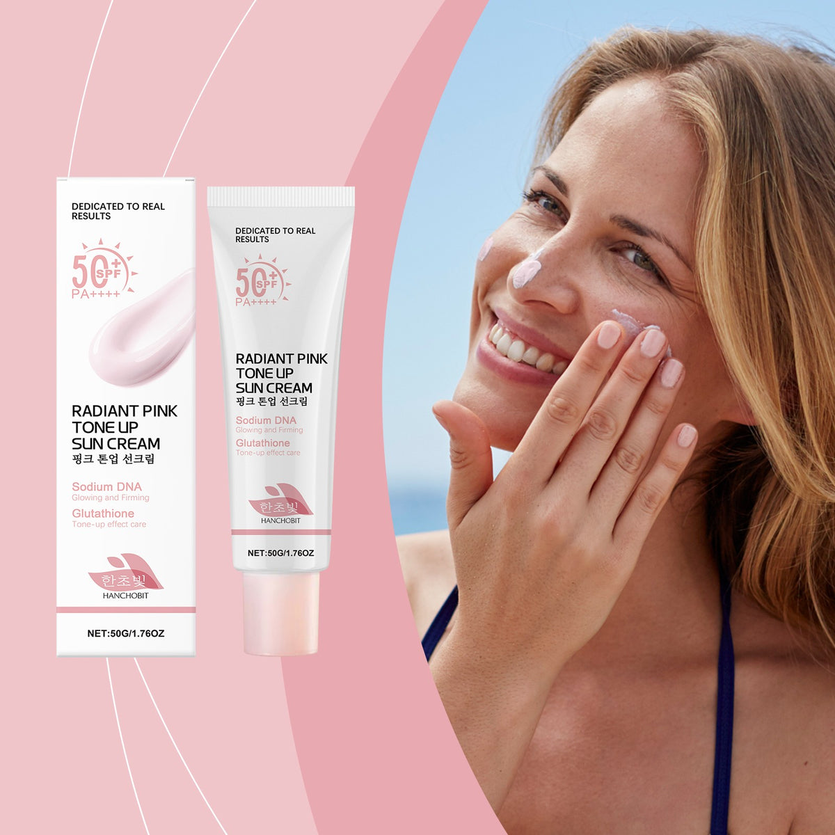 SPF 50 Face & Body Sunscreen with Brightening Niacinamide & Glutathione - Pack of 1/2/4