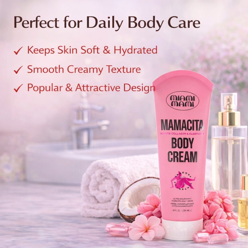 Moisturizing Body Cream for Women - 8oz Hydrating Skin Care