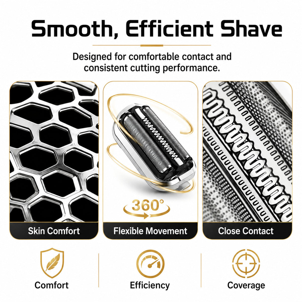 Replacement Head for Braun Series 7 S7 Electric Shaver - 73S Compatible