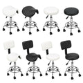 Adjustable Hydraulic Swivel Bar Stool with Backrest for Salon & Spa
