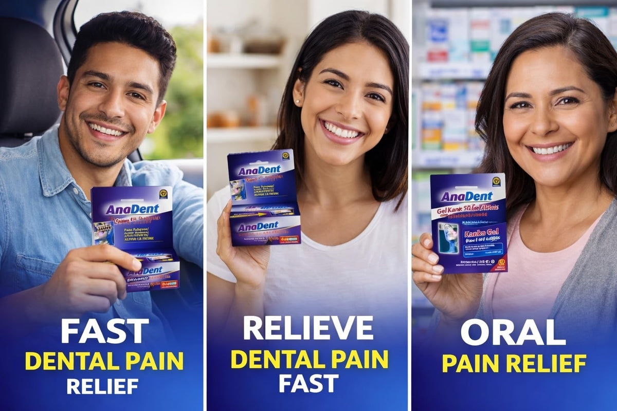 Toothache Gel 20% Benzocaine Oral Pain Relief for Severe Dental Discomfort