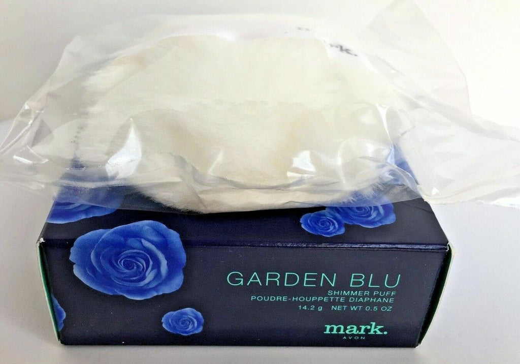 Avon Garden Blu Shimmer Puff - Discontinued Stock, Sealed Packaging