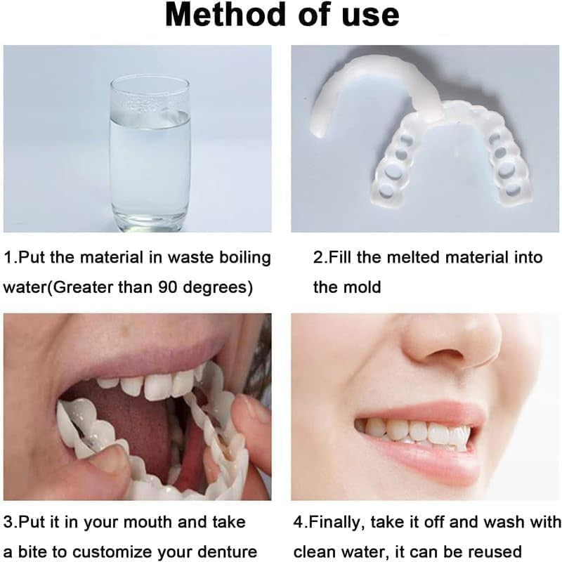 Temporary Dental Veneers Kit - Instant Smile Makeover for Men & Women