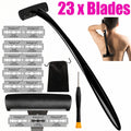 Men's Back Hair Shaver & Body Groomer Set with 17.9" Long Handle - Wet & Dry Trimmer