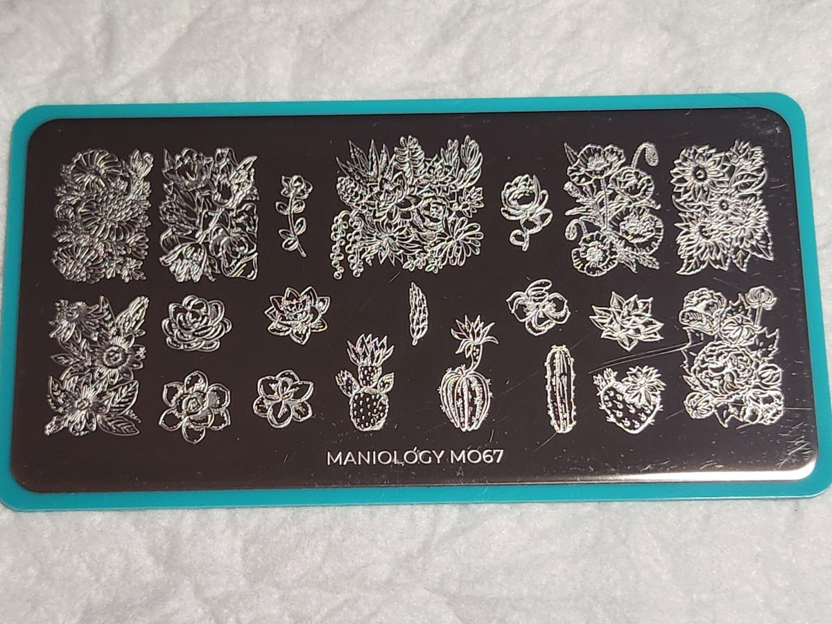Maniology Nail Stamping Plate M067 Cactus for Nail Art
