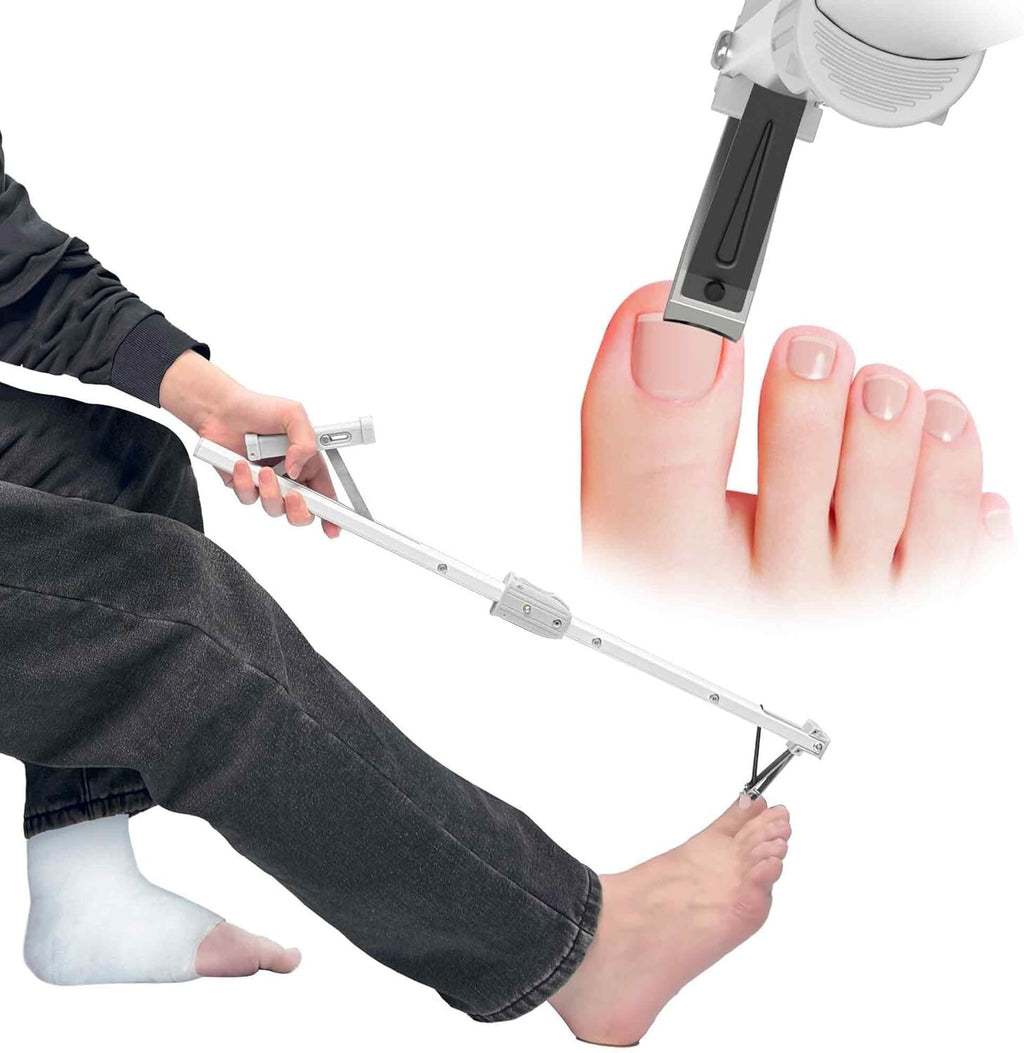 Long Handled Toenail Clippers for Seniors and Pregnant Women - Adjustable Length 24/30 Inch