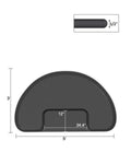Anti-Fatigue Salon Chair Floor Mat 3x5 Feet Waterproof Non-Slip 1/2" Thick