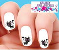 Waterslide Nail Decals Set of 20 Kitty Flowers Sugar Skull Day of the Dead
