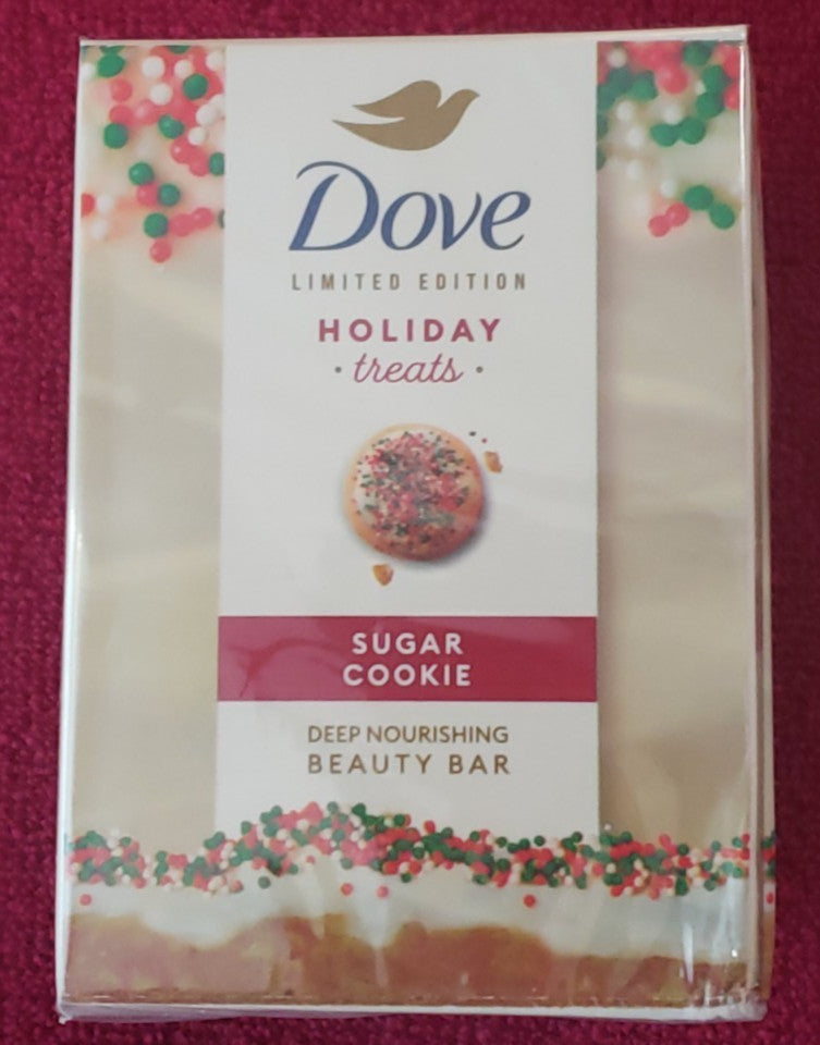Holiday Sugar Cookie Scented Moisturizing Beauty Bar - Dove, 2 Bars