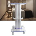Acrylic Rolling Cart for Beauty Salons and Spas - Trolley with 4 Wheels