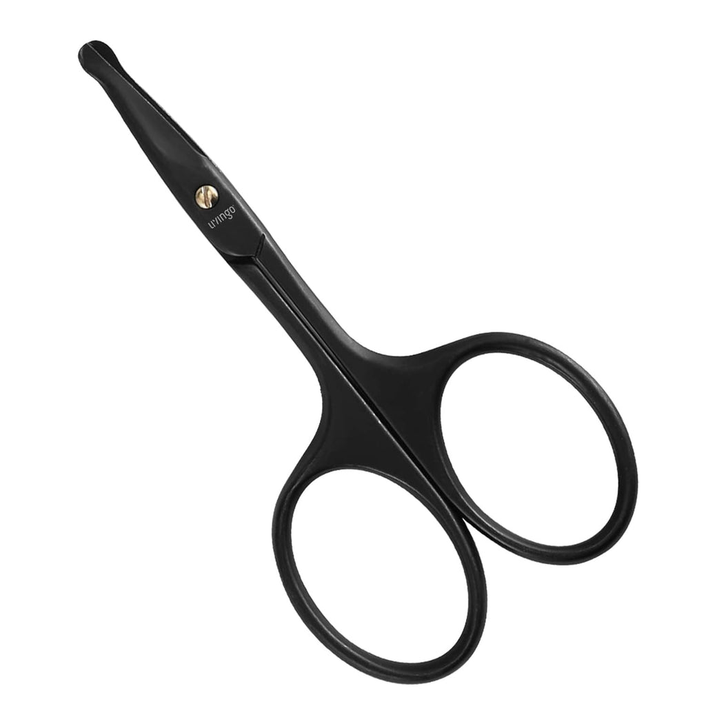 Nose Hair Scissors 3.75 Inch Safety Curved Rounded Tip for Facial Grooming