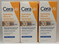 CeraVe Hydrating Mineral Sunscreen SPF 30 Medium Sheer Tint 3 Pack