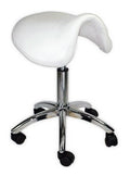Hydraulic Adjustable Salon Stool Chair for Spa and Beauty Treatments White