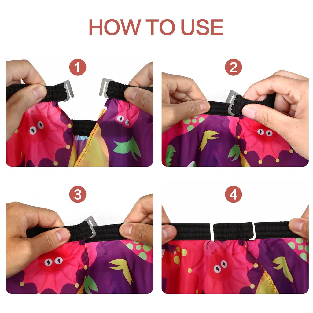 Kids Hair Cutting Cape 2 Pack - Waterproof Salon Barber Apron for Boys Girls
