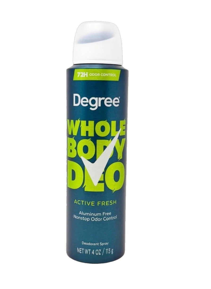3 Pack Aluminum-Free Deodorant Spray for Whole Body Active Fresh 4oz