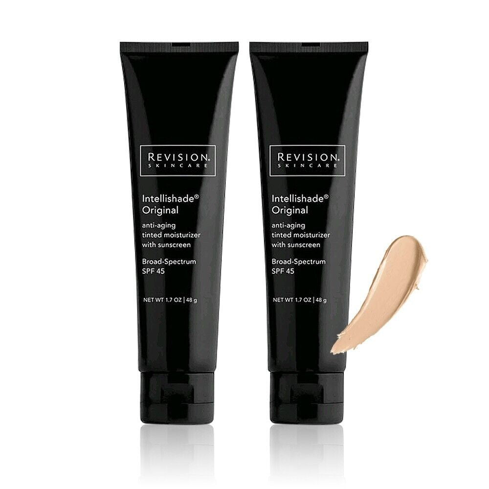 2 Pack Tinted Moisturizer SPF 45 - Intellishade Original by Revision, 1.7 oz