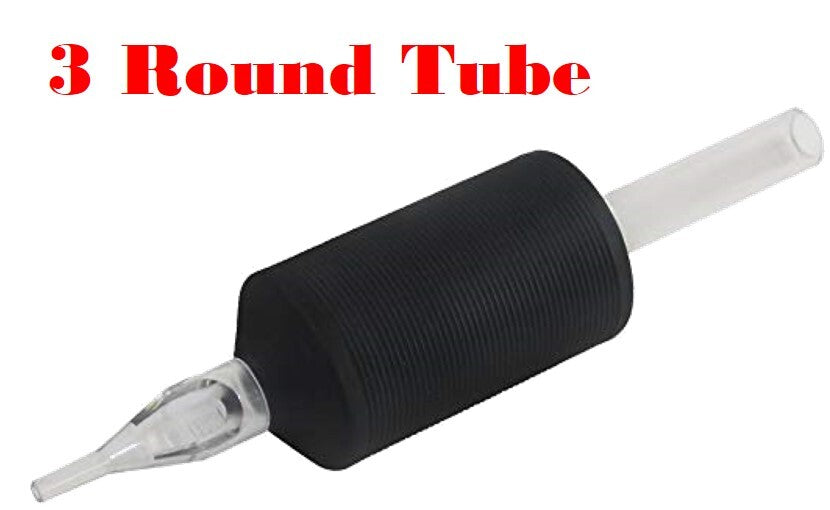 Disposable Tattoo Tubes 1 Inch Round/Flat/Diamond – 20 Pcs