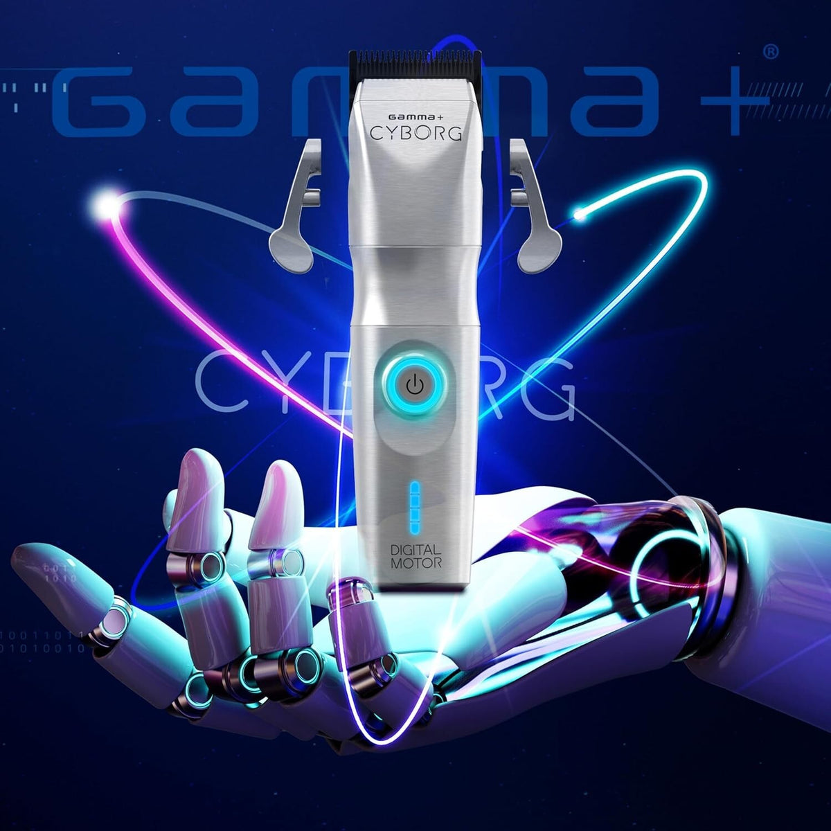 Digital Brushless Cordless Hair Clipper with Zero Gap Blades and Lefty Lever