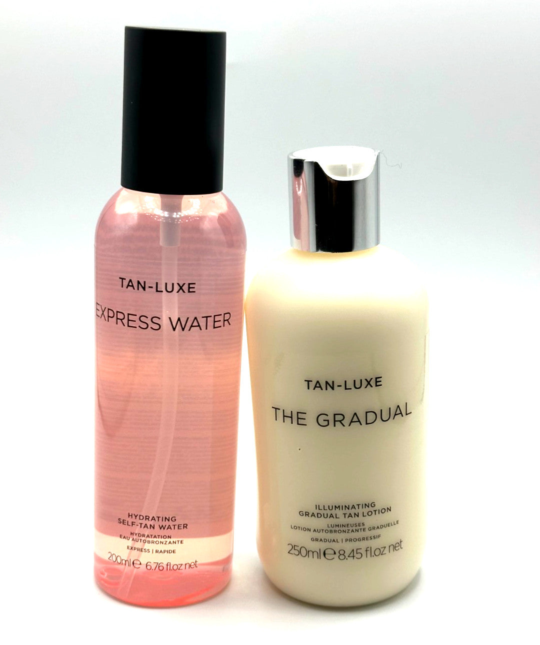 Water & Gradual Tan Lotion Set - Hydrating Self Tan & Illuminating Moisturizer