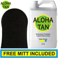 Very Dark Self Tanning Spray Solution 4 oz with Mitt & Gloves - Natural Finish