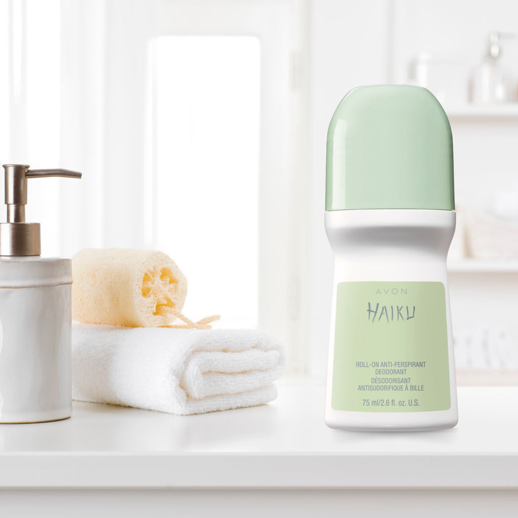 Avon Haiku Roll-On Anti-Perspirant Deodorant - Fresh Scent 2.6 fl oz 3-Pack