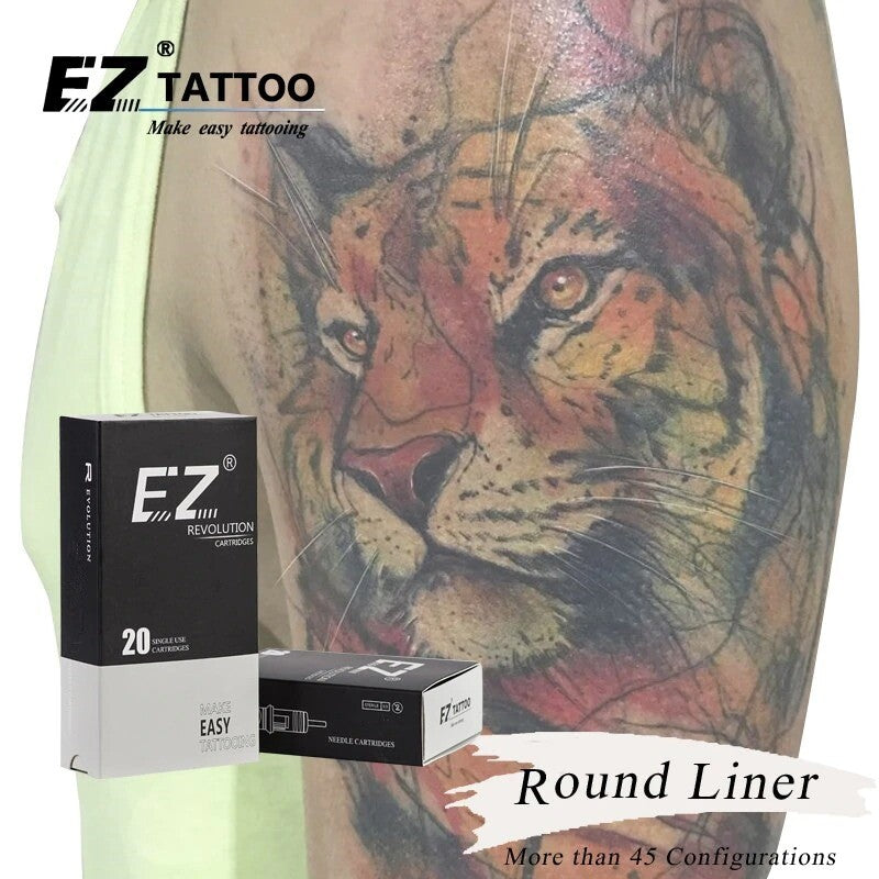 Round Liner Tattoo Needle Set #12 0.35mm Cartridges — EZ Revolution
