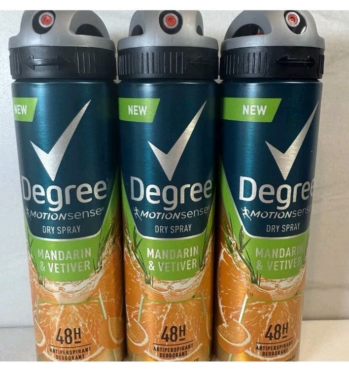Degree MotionSense Mandarin & Vetiver 48H Dry Spray Antiperspirant 4oz