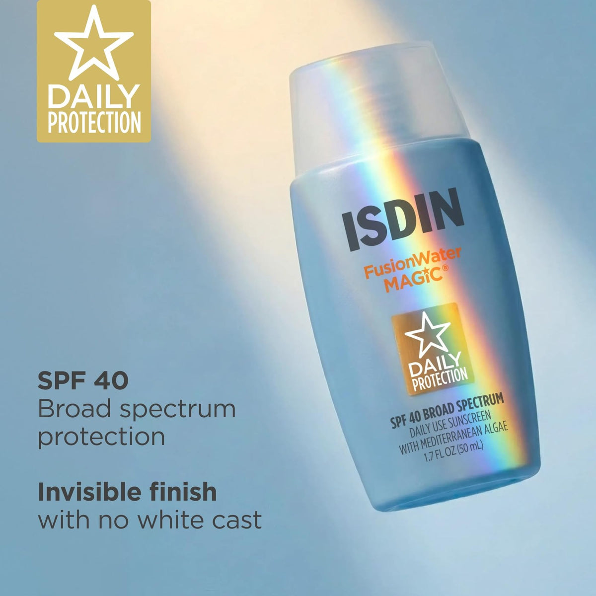 Lightweight Clear Sunscreen SPF 40 for Face - Broad Spectrum Hydrating SPF 40