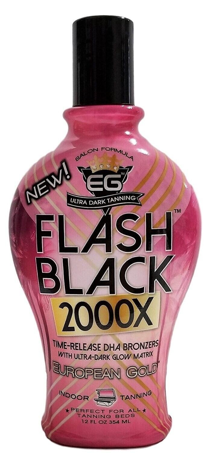 European Gold Black 2000X Indoor Tanning Lotion - 12 fl oz | Fast Bronzing