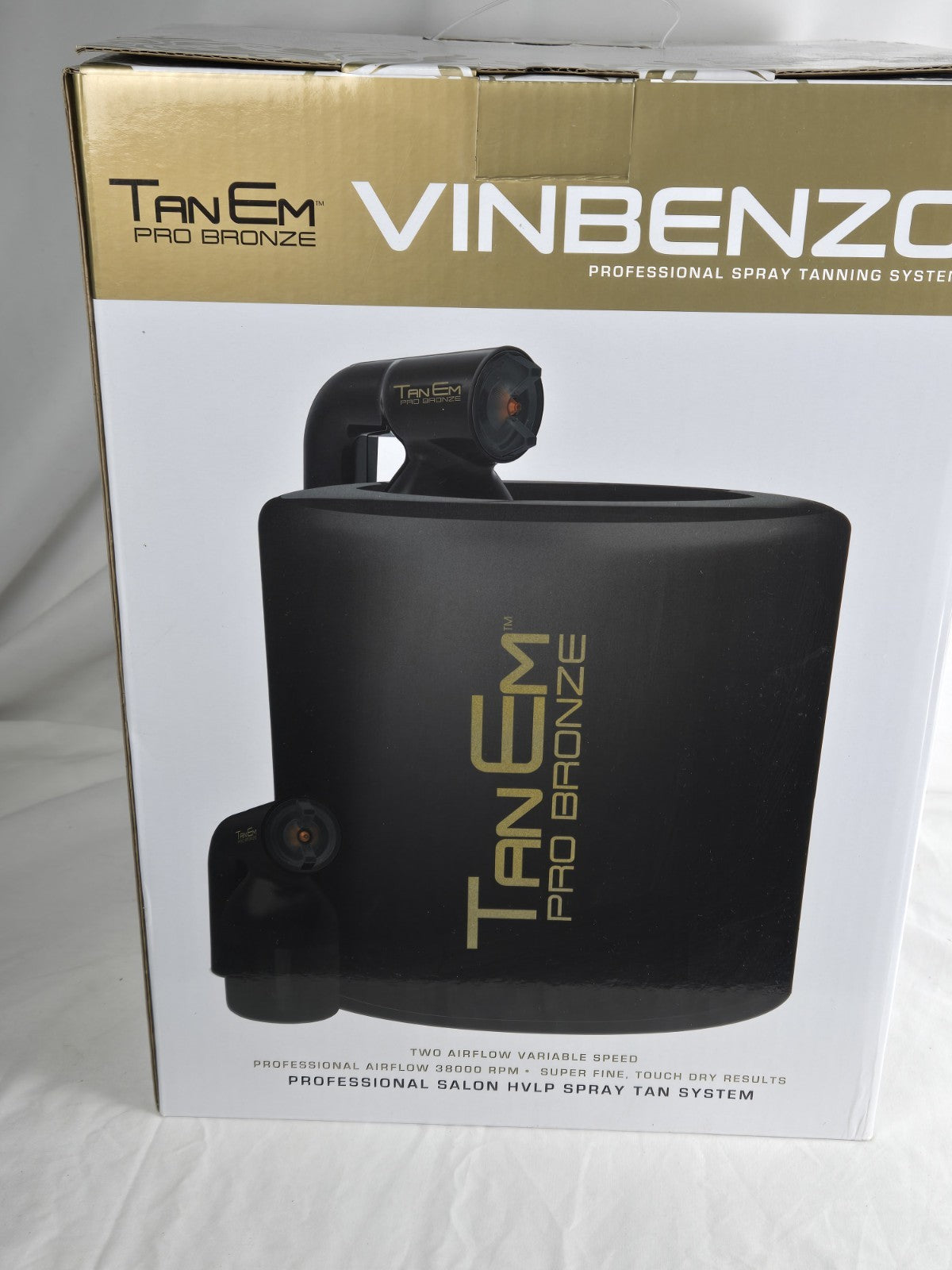 HVLP Spray Tan System for Professional Salon Use - Complete TanEm Pro Bronze VINBENZO