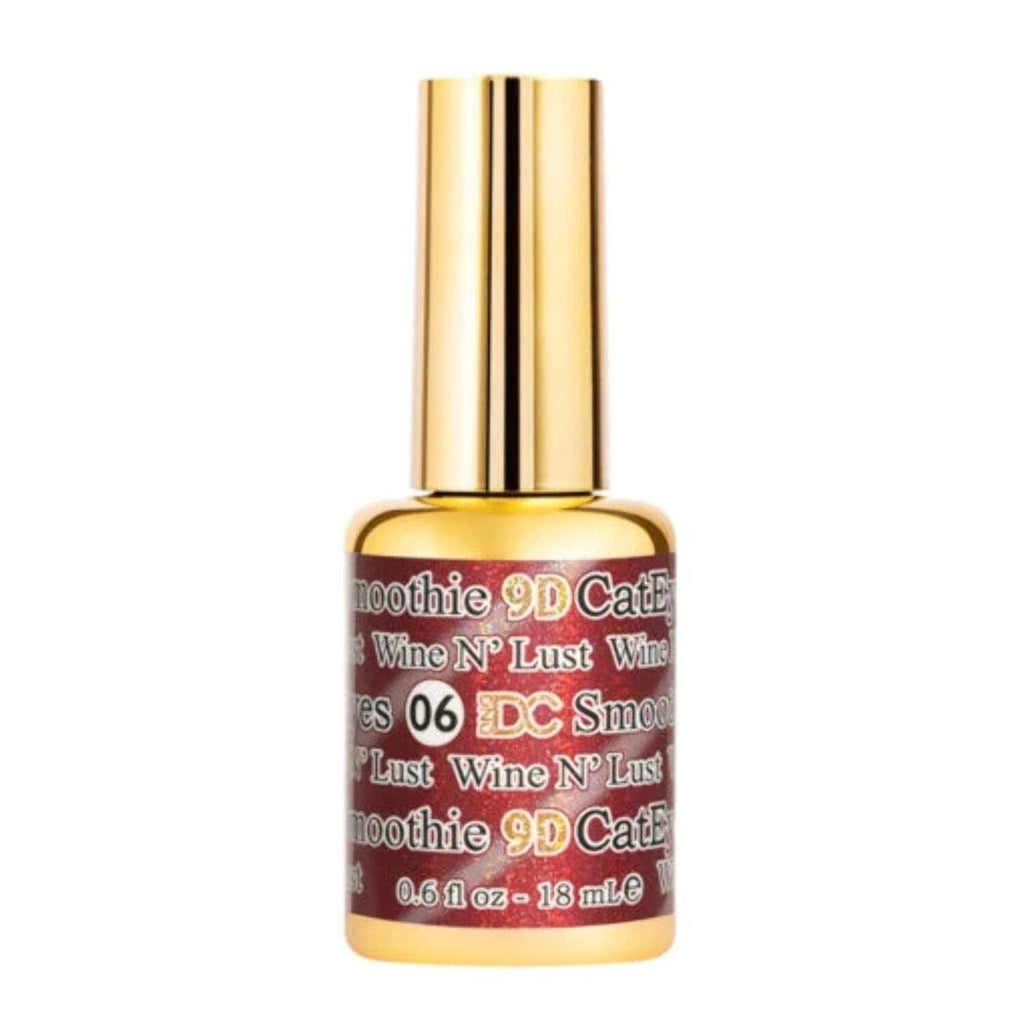 DND DC 9D Cat Eye Gel Polish #06 Wine N’ Lust - Nail Art & Manicure