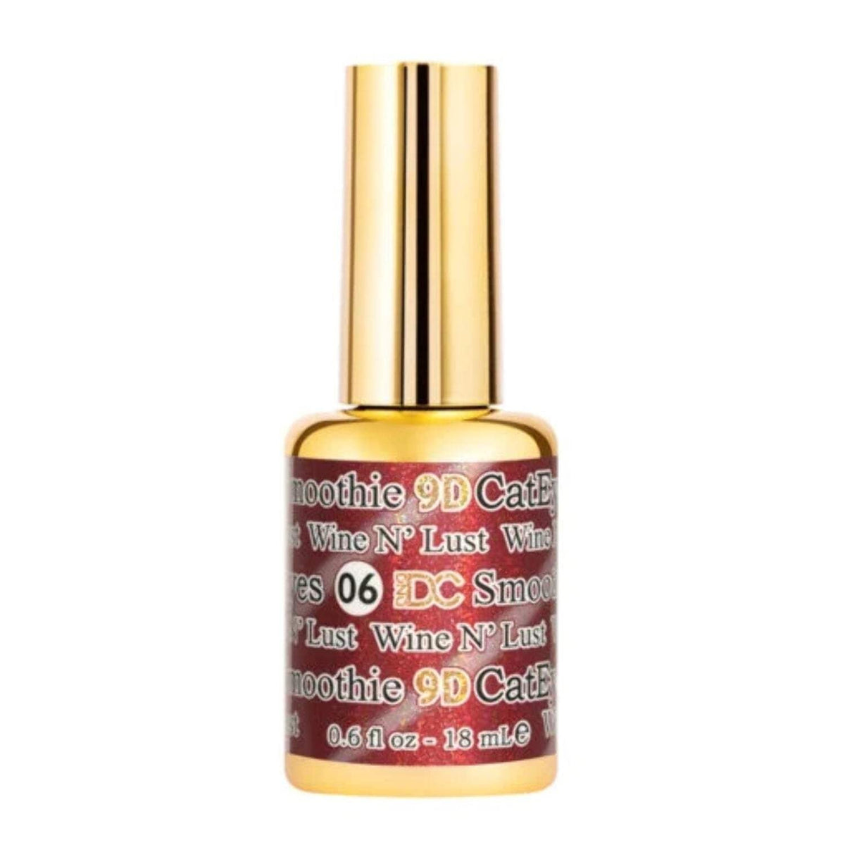 DND DC 9D Cat Eye Gel Polish #06 Wine N’ Lust - Nail Art & Manicure