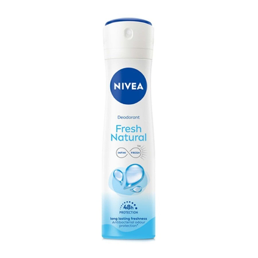 Nivea 48H Freshness Body Spray - Natural Moisturizing, 5 Fl Oz (12 Pack)