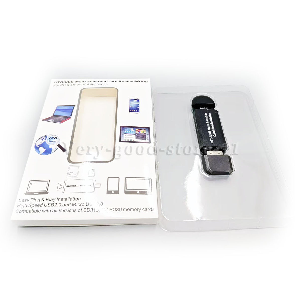 Micro USB OTG to USB 2.0 Card Reader Adapter for SD & Micro SD