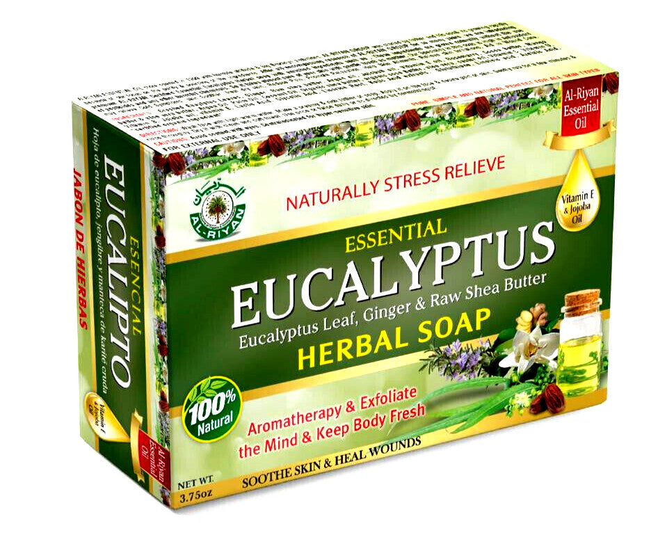 Organic Eucalyptus Bar Soap for Brightening & Skin Care - Vegan & Natural