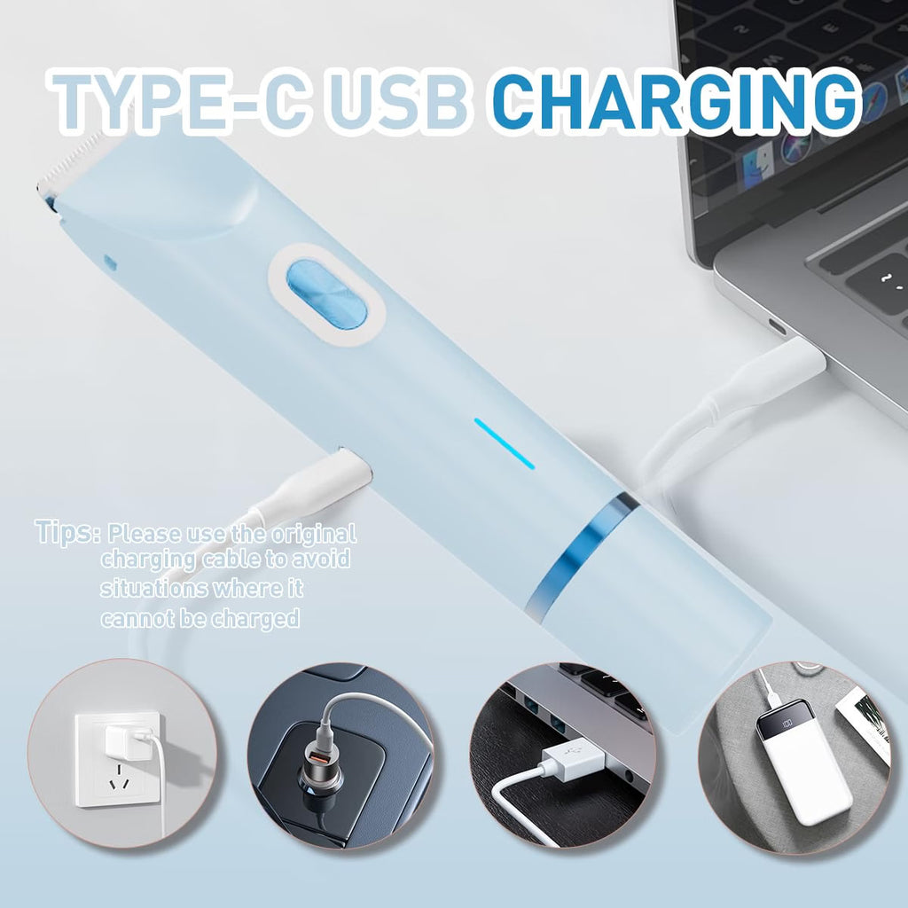Women's Electric Bikini Trimmer & Body Shaver Dual Head Waterproof USB-C Rechargeable