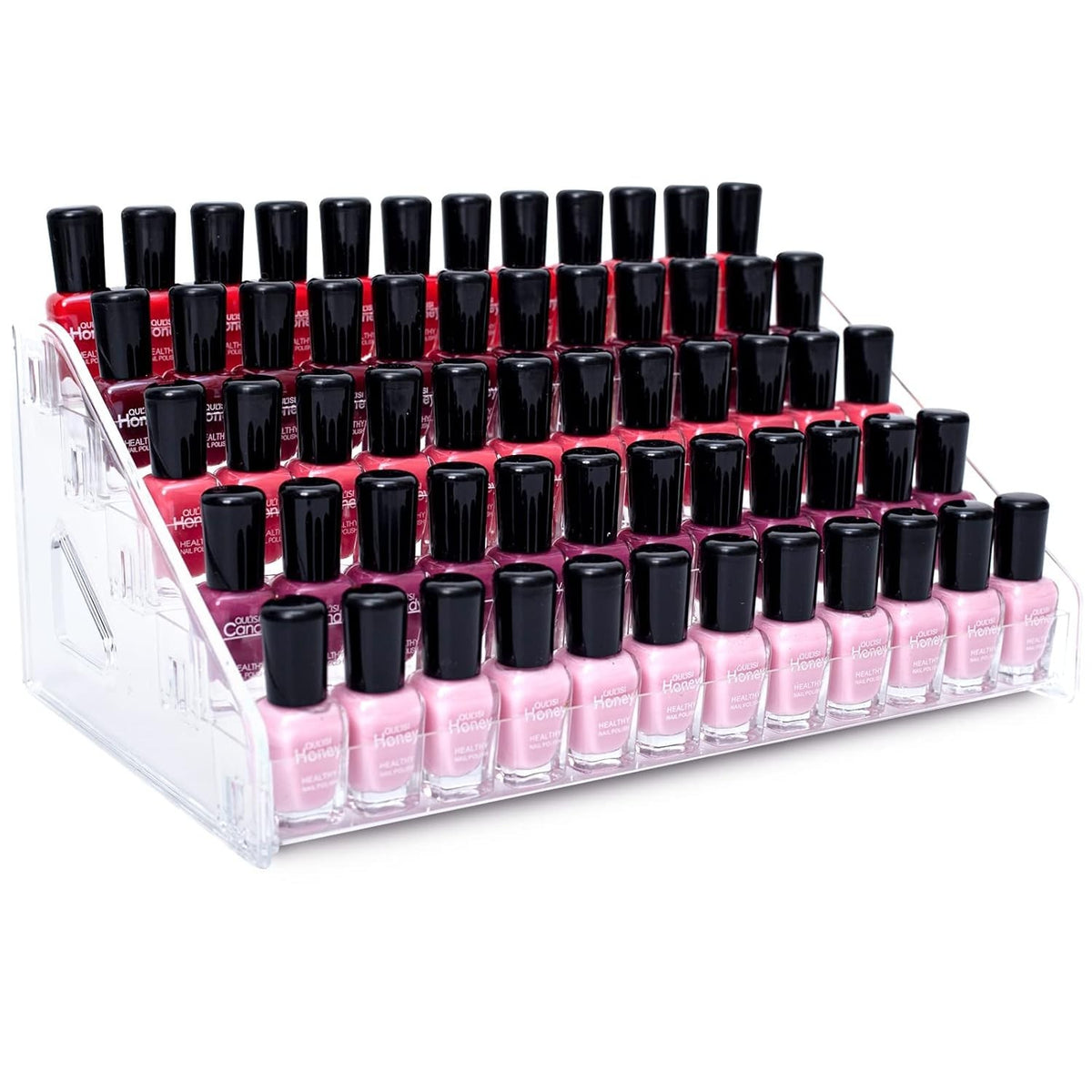 Multi-Layer Nail Polish Organizer Wall-Mount Storage Case Clear Acrylic