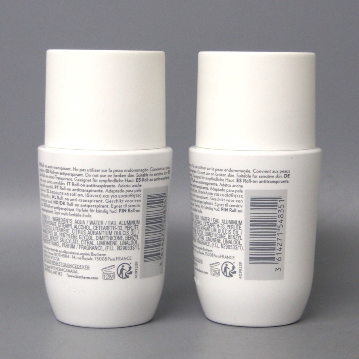2 Pack Long-Lasting Deodorant Roll-On for Sensitive Skin - 75ml