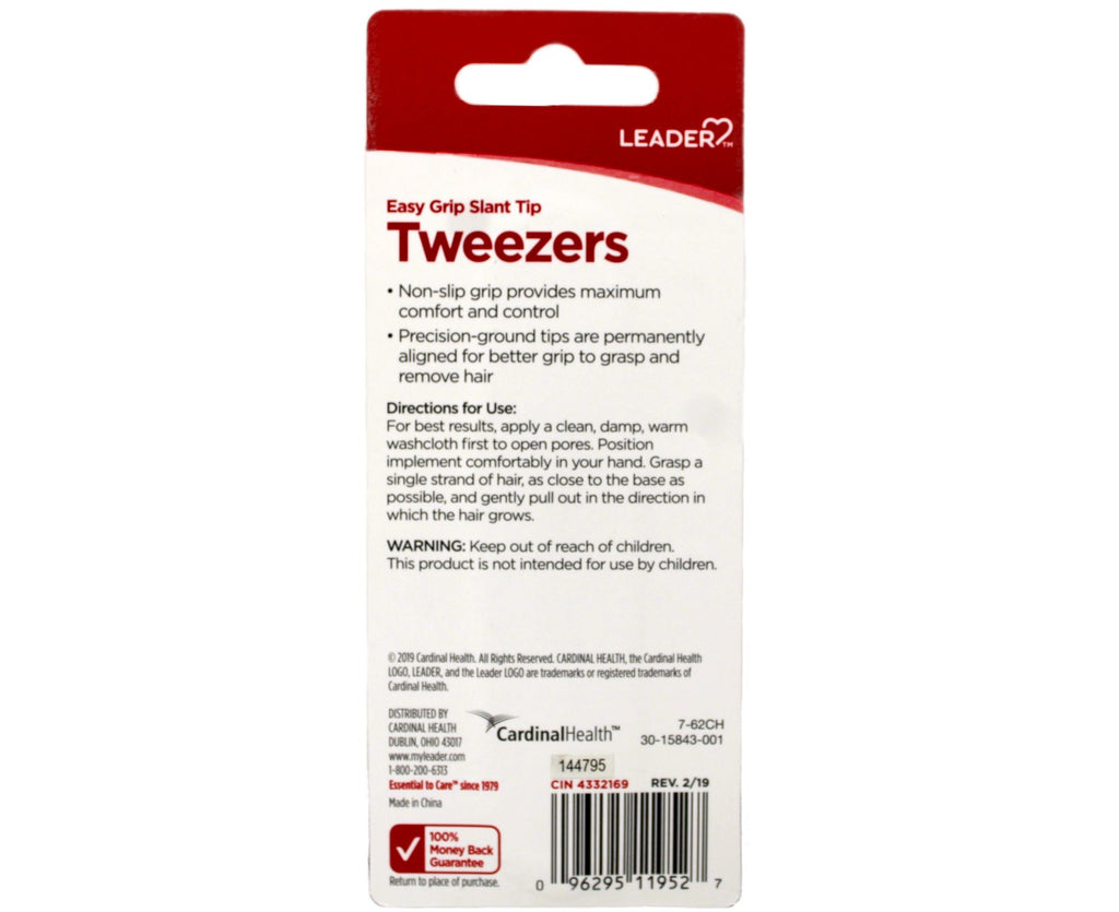 Precision Stainless Steel Slant Tweezer Set - Easy Grip Hair Removal 2 Pack